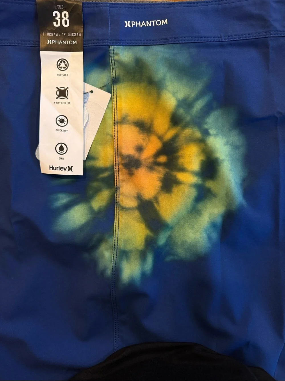 HURLEY Men’s Phantom Eco Classic 18” Boardshorts Deeper Royal Size 38 NEW